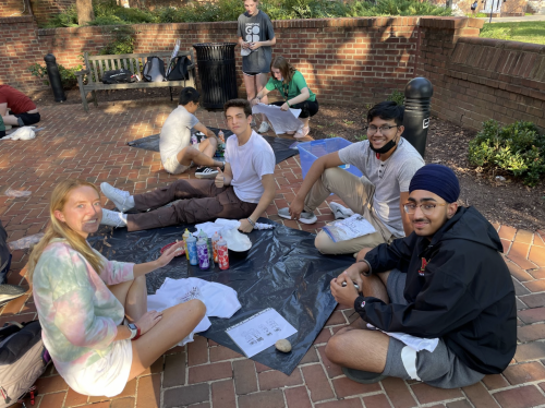 Students sitting in front of Somerset