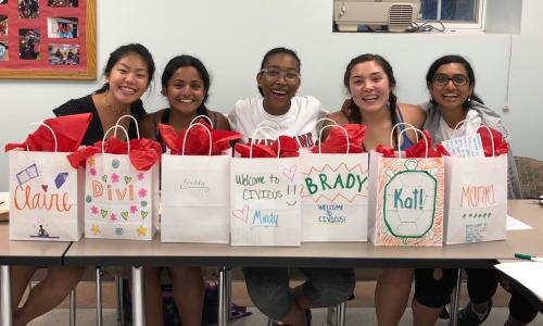 CIVICUS Students Preparing Buddy Bags